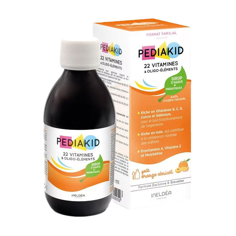 Мультивітаміни та мінерали для дітей Pediakid 22 Vitamines &amp; Oligo-Elements, в сиропі, 250 мл